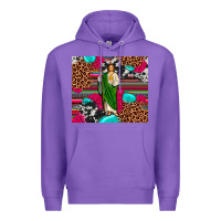 Purple san judas leopard cowhide tumbler Premium Hoodie - JahusDesignShop