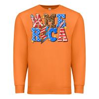 Carrot America with lightning bolt Premium Sweatshirt - texasbilliewilder