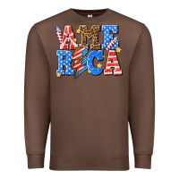 Chestnut America with lightning bolt Premium Sweatshirt - texasbilliewilder