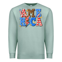 America With Lightning Bolt Premium Sweatshirt | Teevron