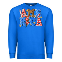 True Royal America with lightning bolt Premium Sweatshirt - texasbilliewilder