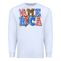 White America with lightning bolt Premium Sweatshirt - texasbilliewilder
