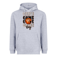 Heather Grey game day basketball bal Heavyweight Hoodie - MaliasSmallBusiness