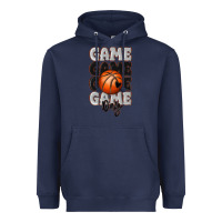 Navy game day basketball bal Heavyweight Hoodie - MaliasSmallBusiness