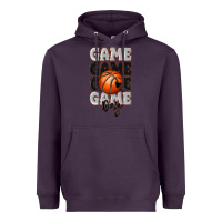 Plum game day basketball bal Heavyweight Hoodie - MaliasSmallBusiness
