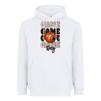 White game day basketball bal Heavyweight Hoodie - MaliasSmallBusiness