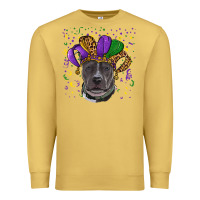 Antique Gold mardi gras pitbull Premium Sweatshirt - RanaPortraitStore