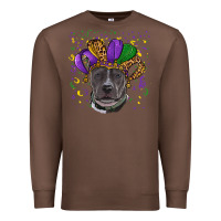 Chestnut mardi gras pitbull Premium Sweatshirt - RanaPortraitStore