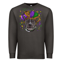 Smoke mardi gras pitbull Premium Sweatshirt - RanaPortraitStore