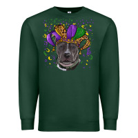 Sports Green mardi gras pitbull Premium Sweatshirt - RanaPortraitStore