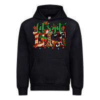 Black lets get lit with Christmas Urban Hoodie - AdoDesignShop