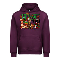 Mauve Wine lets get lit with Christmas Urban Hoodie - AdoDesignShop