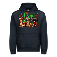 Navy lets get lit with Christmas Urban Hoodie - AdoDesignShop
