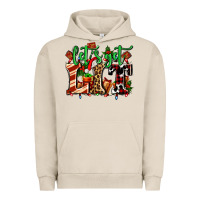 Pigment French Oak lets get lit with Christmas Urban Hoodie - AdoDesignShop