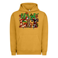 Pigment Peanut Butter lets get lit with Christmas Urban Hoodie - AdoDesignShop
