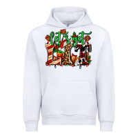 White lets get lit with Christmas Urban Hoodie - AdoDesignShop