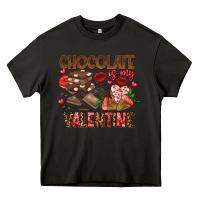Asphalt Chcolate is my Valentine Heavy Core Tee - CowhideDigitalArt