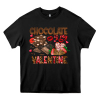 Black Chcolate is my Valentine Heavy Core Tee - CowhideDigitalArt