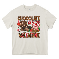 Cream Chcolate is my Valentine Heavy Core Tee - CowhideDigitalArt