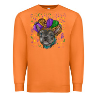 Carrot mardi gras french bulldog Premium Sweatshirt - RanaPortraitStore
