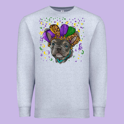 Premium Sweatshirt mardi gras french bulldog