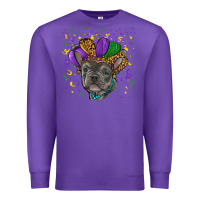 Purple mardi gras french bulldog Premium Sweatshirt - RanaPortraitStore