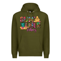 Army Green summer vibes Premium Hoodie - AdoDesignShop