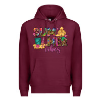 Burgundy summer vibes Premium Hoodie - AdoDesignShop