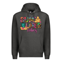 Charcoal Heather summer vibes Premium Hoodie - AdoDesignShop