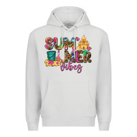 Dove Grey summer vibes Premium Hoodie - AdoDesignShop
