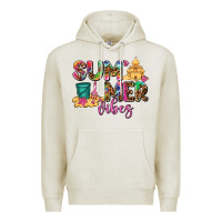 Oatmeal Heather summer vibes Premium Hoodie - AdoDesignShop