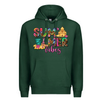 Sports Green summer vibes Premium Hoodie - AdoDesignShop