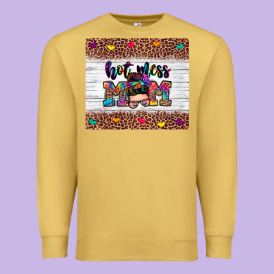 Premium Sweatshirt hot mess mom