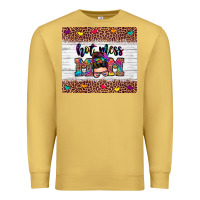 Antique Gold hot mess mom Premium Sweatshirt - Zillion Design Studio
