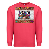 Cardinal hot mess mom Premium Sweatshirt - Zillion Design Studio