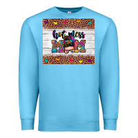 Ocean Blue hot mess mom Premium Sweatshirt - Zillion Design Studio