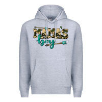 Heather Grey mama's boy Premium Hoodie - AdoDesignShop