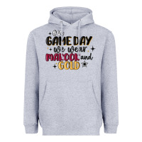 Heather Grey on game day we wear maroon and gold Heavyweight Hoodie - MaliasSmallBusiness