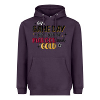 Plum on game day we wear maroon and gold Heavyweight Hoodie - MaliasSmallBusiness