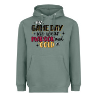 Sage on game day we wear maroon and gold Heavyweight Hoodie - MaliasSmallBusiness