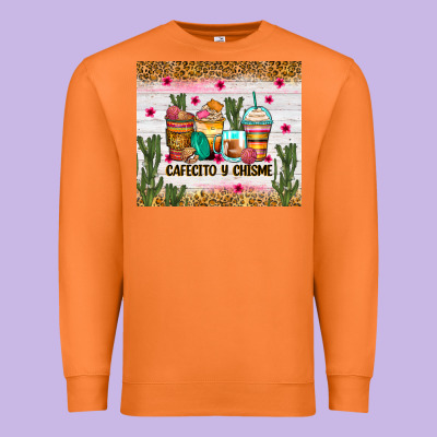 Premium Sweatshirt Cafecito y chisme coffee cups