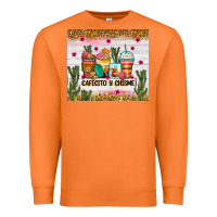Carrot Cafecito y chisme coffee cups Premium Sweatshirt - Zillion Design Studio