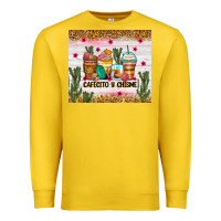 Lemon Cafecito y chisme coffee cups Premium Sweatshirt - Zillion Design Studio