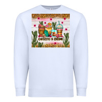 White Cafecito y chisme coffee cups Premium Sweatshirt - Zillion Design Studio