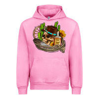 Fuchsia Pink cowboy cactus  sunflowers whiskey Urban Hoodie - AdoDesignShop