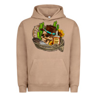 Pigment Burro cowboy cactus  sunflowers whiskey Urban Hoodie - AdoDesignShop