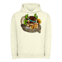 Pigment Pistachio cowboy cactus  sunflowers whiskey Urban Hoodie - AdoDesignShop