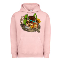 Pigment Salmon cowboy cactus  sunflowers whiskey Urban Hoodie - AdoDesignShop