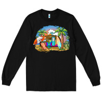 Black camp life beach Long Sleeve Tee - BarkalooDesign