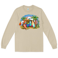 Mushroom camp life beach Long Sleeve Tee - BarkalooDesign